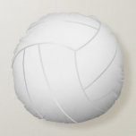 Cool Volleyball (white Color) Round Pillow at Zazzle