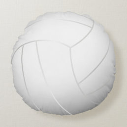 Cool Volleyball (White Color) Round Pillow