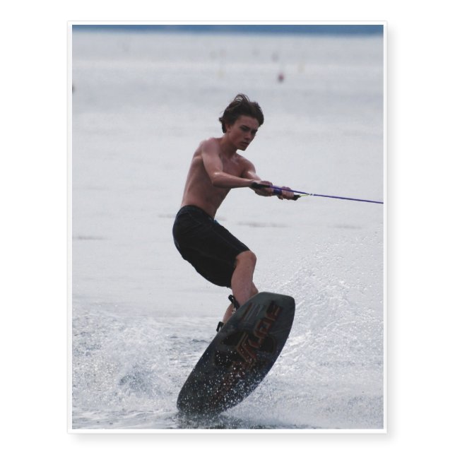 Cool Wakeboarder Temporary Tattoos (Front)
