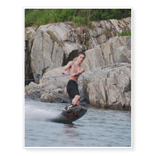 Cool Wakeboarding Temporary Tattoos