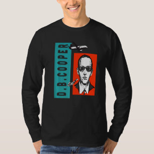 Cool Wanted D B Cooper Sketch Cryptid Urban Legend T-Shirt