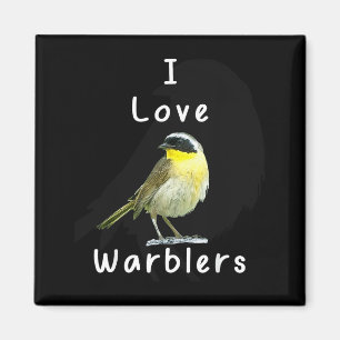 Cool Warbler _ Bird Watchers Magnet