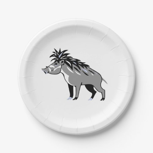 Cool WARTY PIG _Warthog _ Wildlife _ Nature Paper Plates