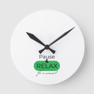 Cool watch face: Pause and relax for a moment Round Clock
