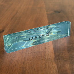 Cool Water  Desk Name Plate