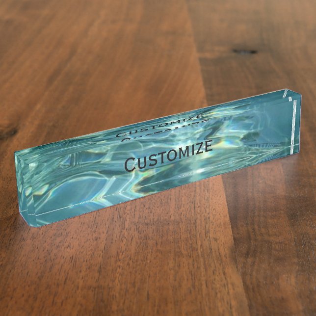 Cool Water  Desk Name Plate (Side)