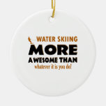 Cool Water Skiing Designs Ceramic Ornament at Zazzle