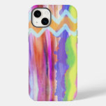 Cool Watercolor Abstract ZigZag Case-Mate iPhone 14 Plus Case