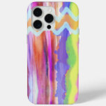 Cool Watercolor Abstract ZigZag iPhone 15 Pro Max Case