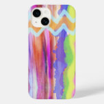 Cool Watercolor Abstract ZigZag Case-Mate iPhone 14 Case