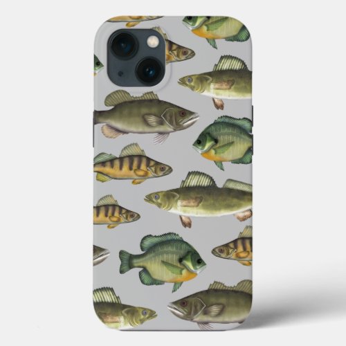 Cool Watercolor Stylish Trendy Freshwater Fish iPhone 13 Case