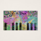 Cool Watercolors Splatters Colorful Piano (Back)