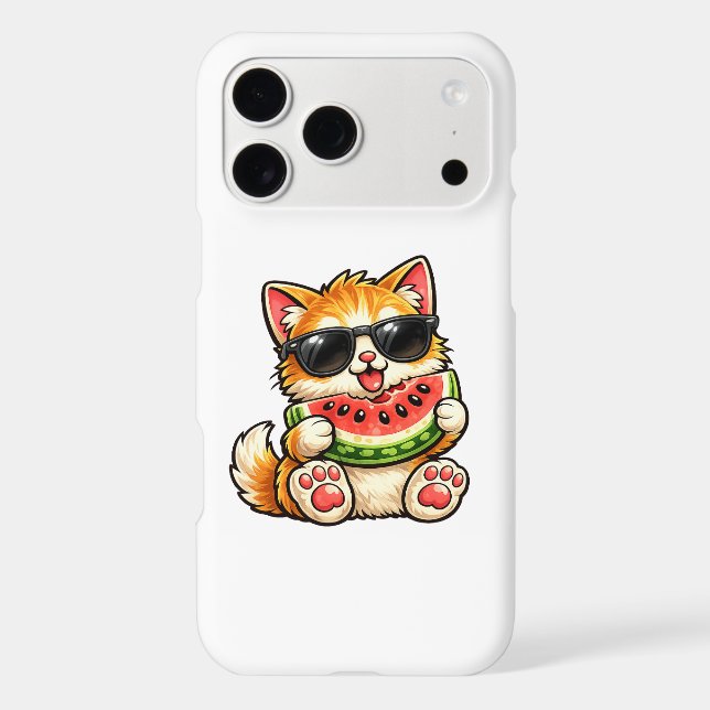 Cool Watermelon Cat Case-Mate iPhone Case (Back)