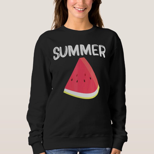Cool Watermelon For Men Women Red Melon Fruit Beve Sweatshirt (Front)