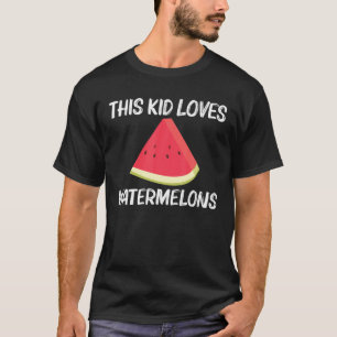 Cool Watermelon Gift For Kids Boys Red Melon Fruit T-Shirt