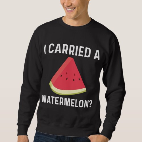 Cool Watermelon Gift For Men Women Red Melon Fruit Sweatshirt