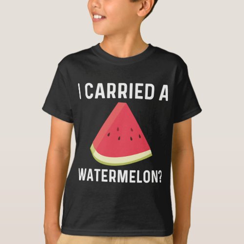 Cool Watermelon Gift For Men Women Red Melon Fruit T_Shirt