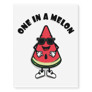 Cool watermelon one in a melon temporary tattoos