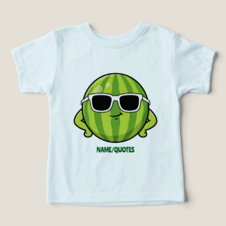 Cool Watermelon Sunglasses Cartoon Graphic Toddler T-shirt