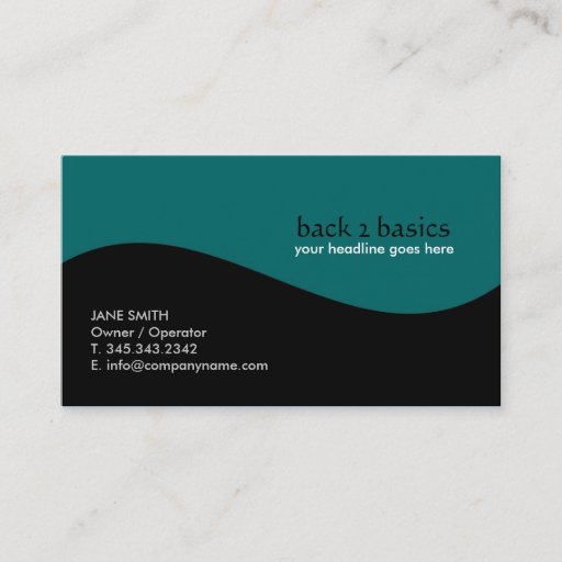 Customizable Cool Wave Business Cards