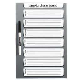 Cool weekly chore list dry erase board