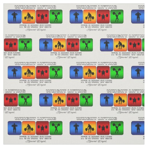 Cool Weight Lifting It Is A Way Of Life Fabric
