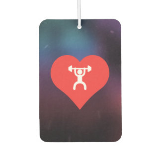 Cool Weightlifting Equipment Picto Car Air Freshener