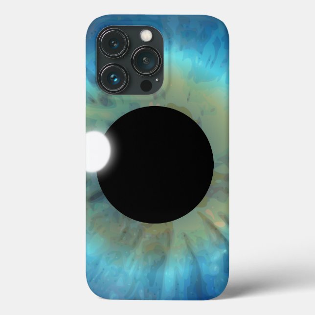 Cool Weird Blue Eye Iris Closeup Eyeball eyePhone Case-Mate iPhone Case (Back)