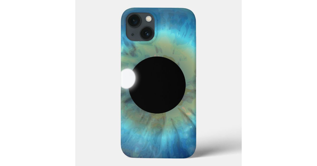 Blue Tie-Dye Monogram Protective iPhone Case