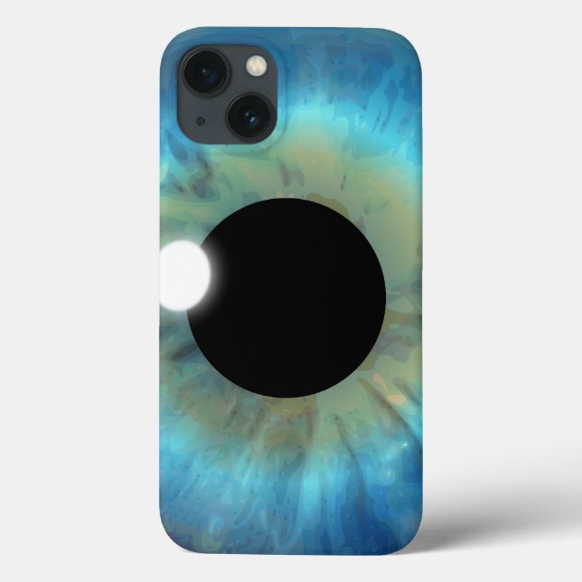 Cool Weird eyePhone Blue Eye Iris Closeup Eyeball Case-Mate iPhone Case (Back)