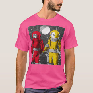 Cool weirdo astronauts retro aesthetic T-Shirt