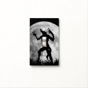 Cool Werewolf Full Moon Transformation Light Switch Cover