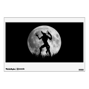 Cool Werewolf Full Moon Transformation Wall Sticker