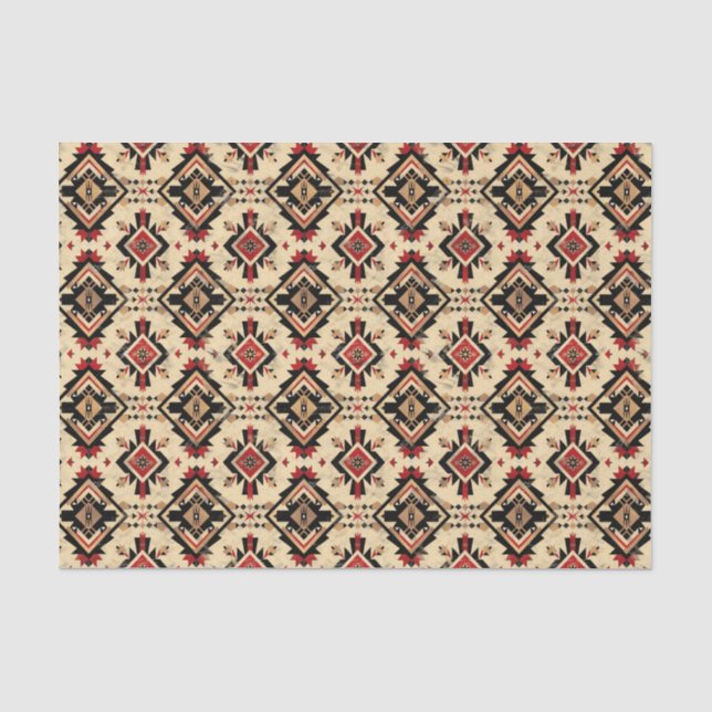 Cool Western lovers pattern decoupage  Tissue Paper (Front)