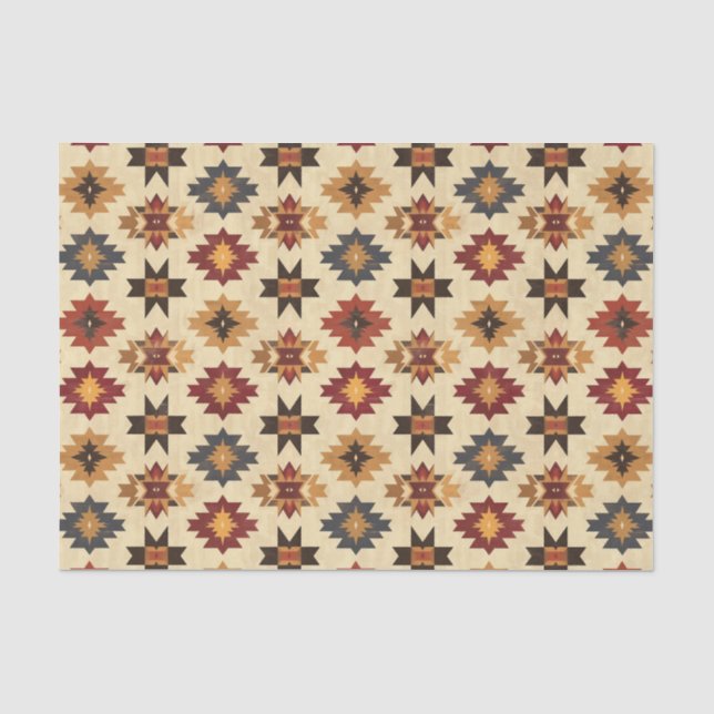 Cool Western lovers pattern  Tissue Paper (Front)