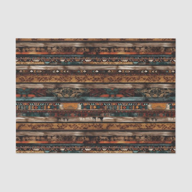 cool Western party pattern  Tissue Paper (Front)