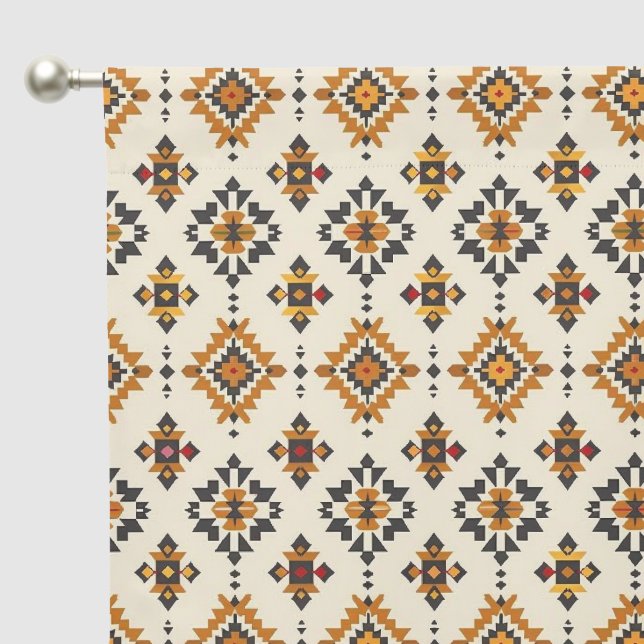 Cool Western pattern tiled Blackout Curtains (Pocket)