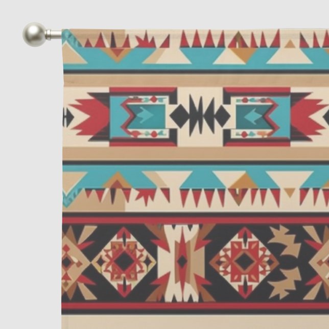 Cool Western pattern tiled Blackout Curtains (Pocket)