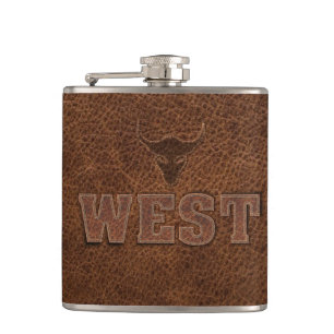 Cool Western Text - Customize It Flask