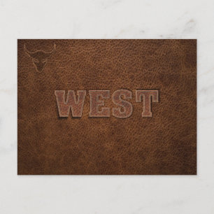 Cool Western Text - Customize It Postcard