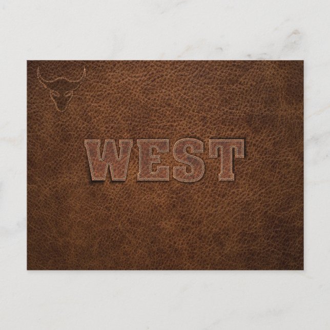 Cool Western Text - Customize It Postcard (Front)