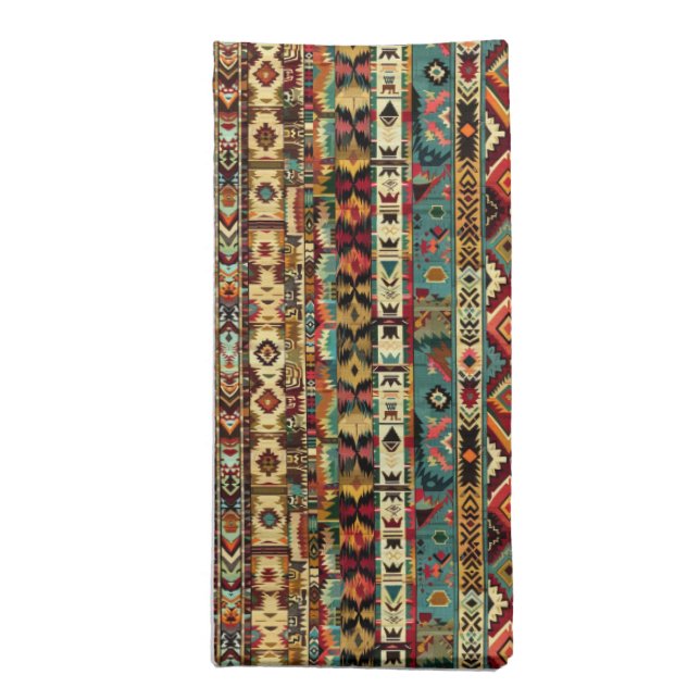 Cool Western tiled pattern Cloth Napkin (Folded)