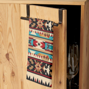 Cool Western tiled pattern Kitchen Towel