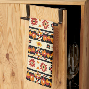 Cool Western tiled pattern Kitchen Towel