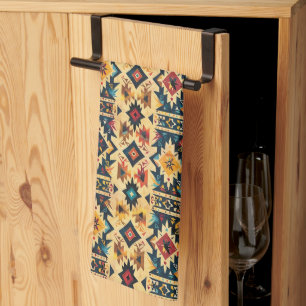 Cool Western tiled pattern Kitchen Towel