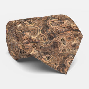 Cool Western wood tiled pattern Neck Tie