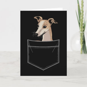 Cool Whippet Design For Men Women Pet Dog Whippet Card