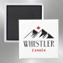Cool Whistler Canada Mountains Maple Leaf  Magnet