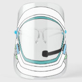 Cool White Astronaut Helmet Face Shield (Front)