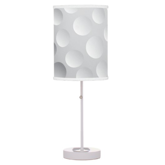 Cool White Golf Ball Texture, Golfer Table Lamp (Front)